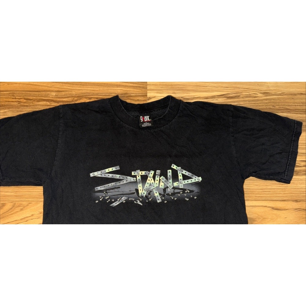 Vintage 2003 Staind Tour Gaint Tag Black Tee Size L